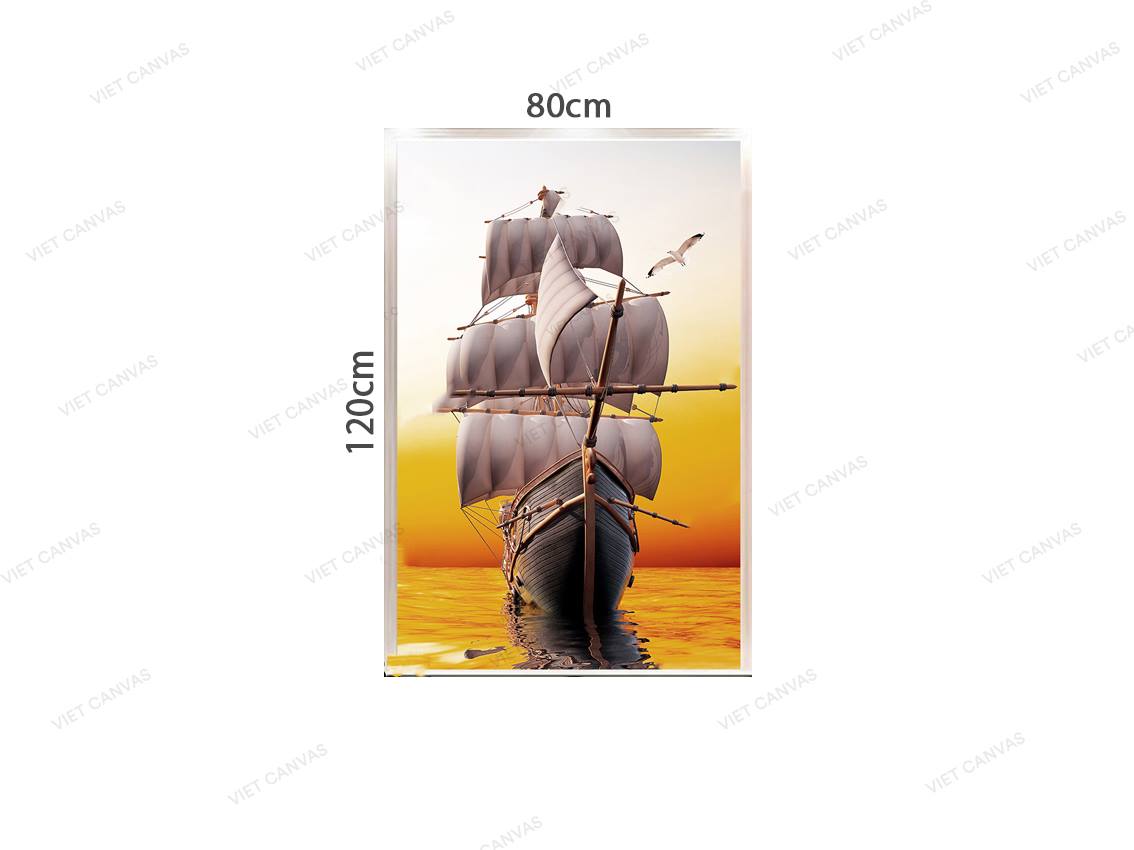 Tranh Chiếc Thuyền Ấn Tượng - VZ323