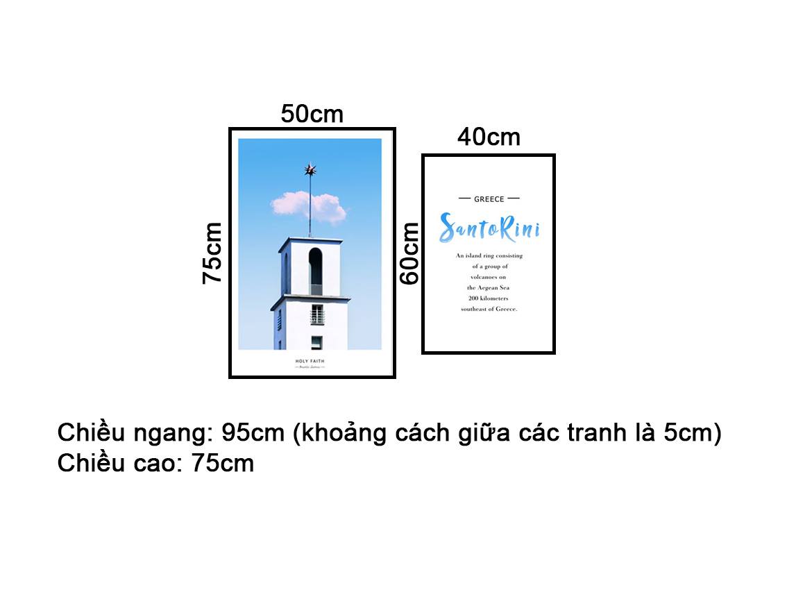 Bộ 2 Tranh Ngọn Hải Đăng Và Quotes - VZ084.2