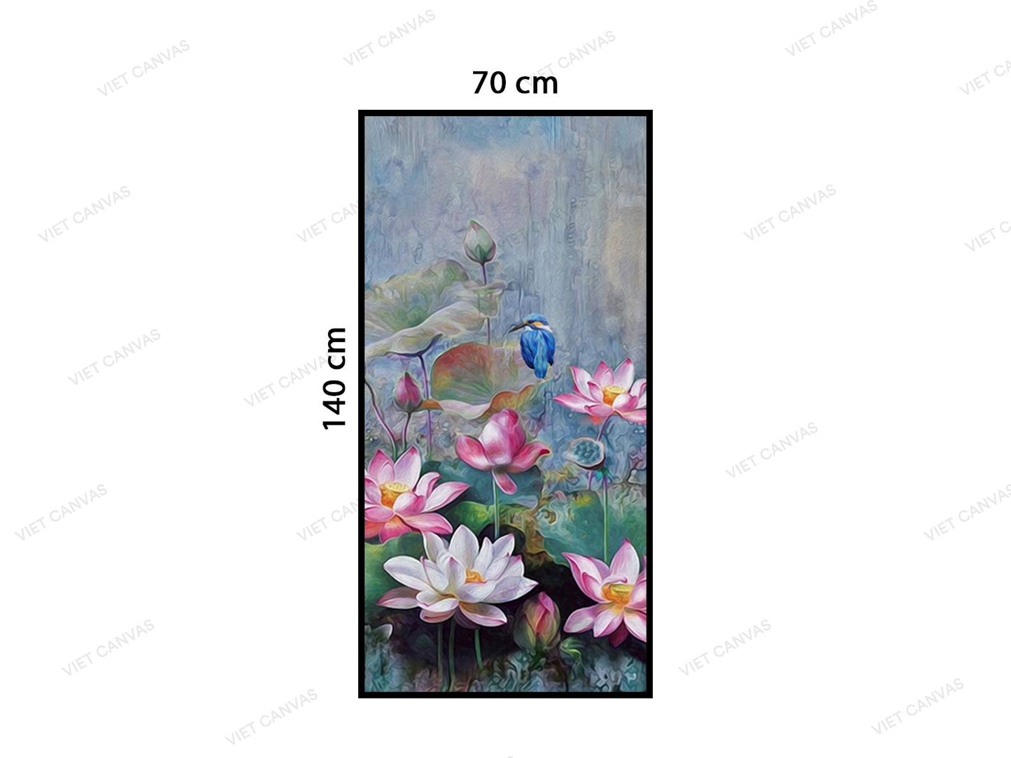Tranh Chim Sẻ Trong Đầm Sen - VZ239.1