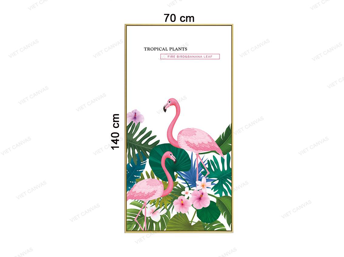 Tranh Hồng Hạc Bên Hoa Lá - VZ300.2