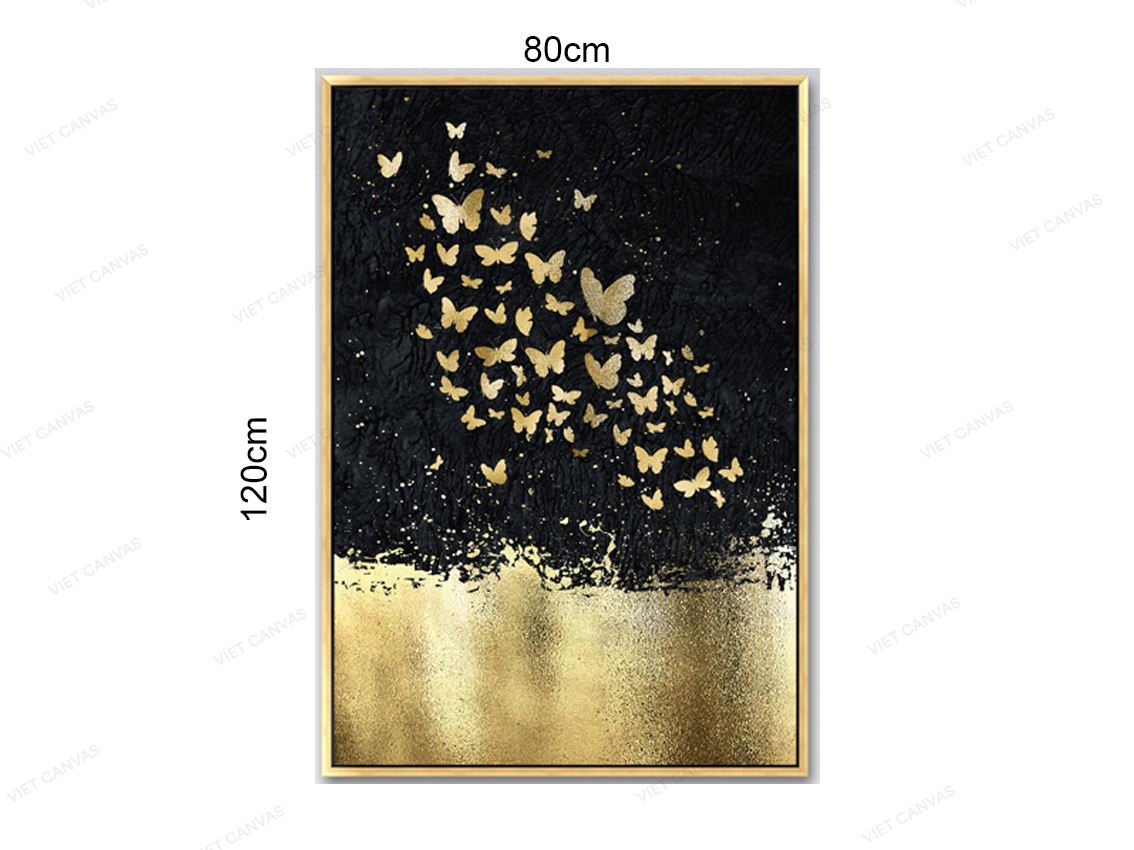 Tranh Đàn Bướm Vàng Trong Đêm - VZ826