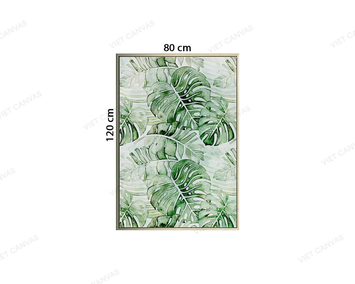 Tranh Lá Xanh Kiểu Cách Đơn Giản - VZ874.1