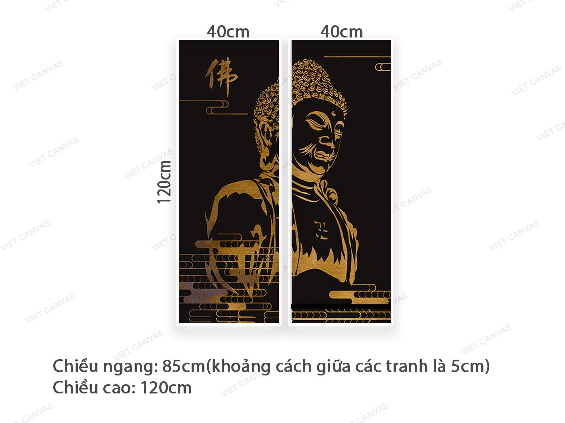 Bộ 2 Tranh Đức Phật Linh Thiêng - VZ176.1