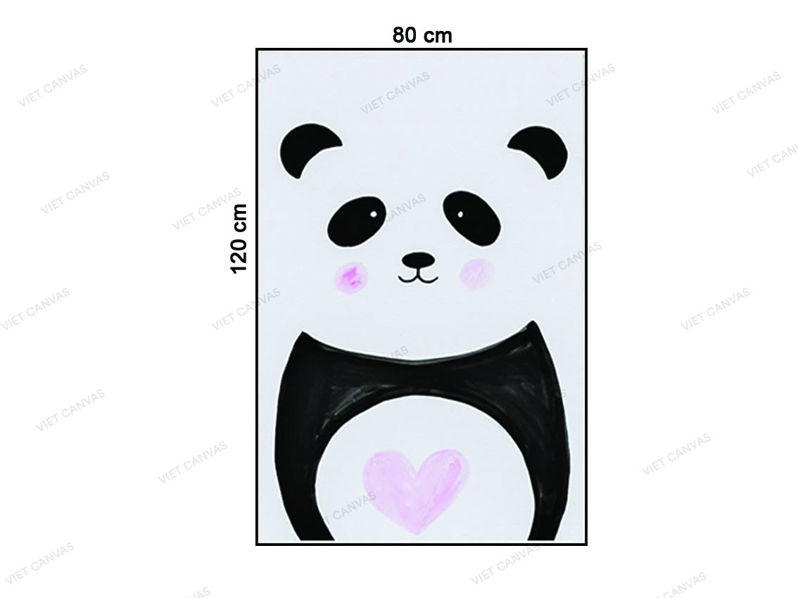 Tranh Chân Dung Chú Gấu Trúc - VY008.4
