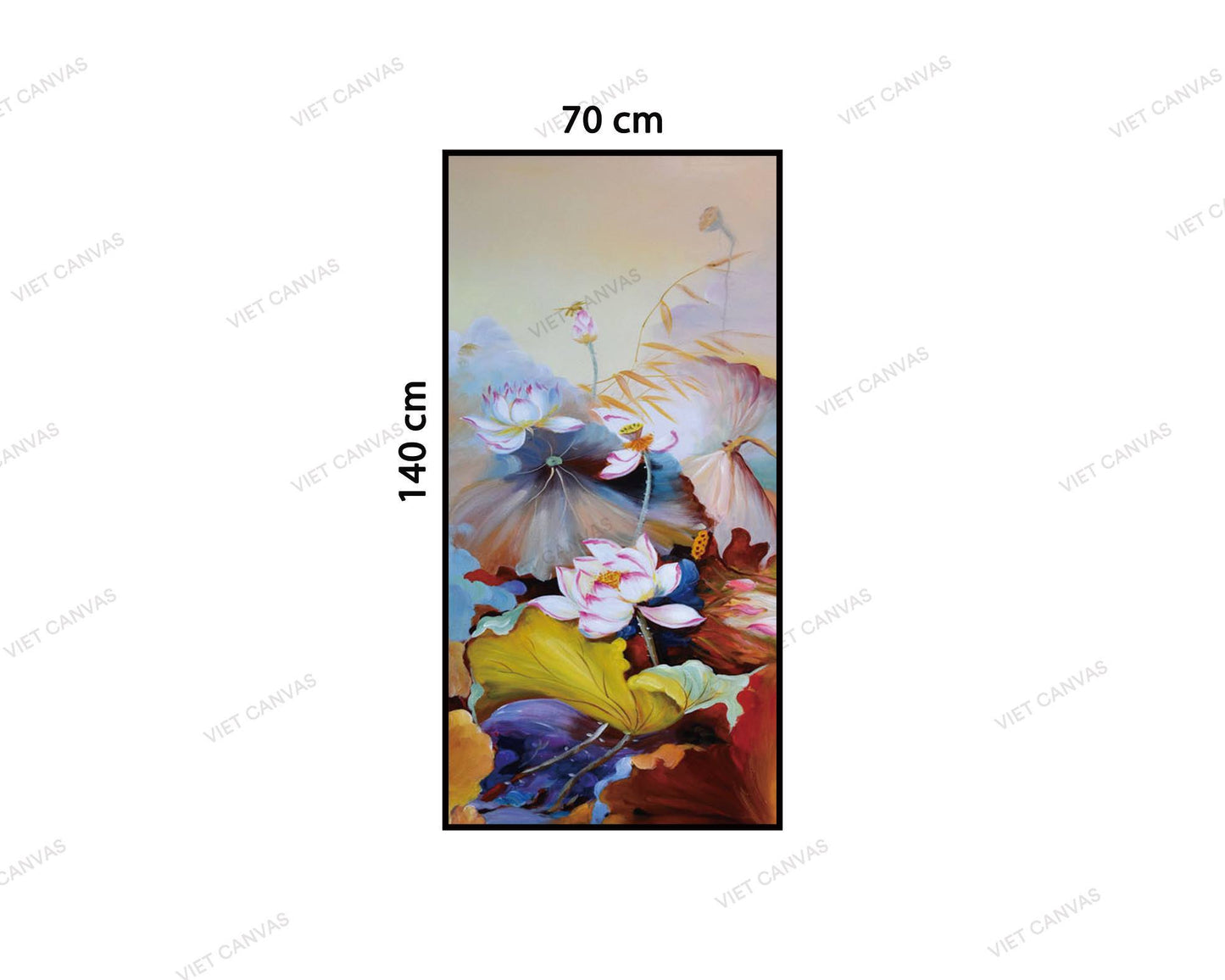 Tranh Những Đóa Hoa Sen Ngát Hương - VZ250