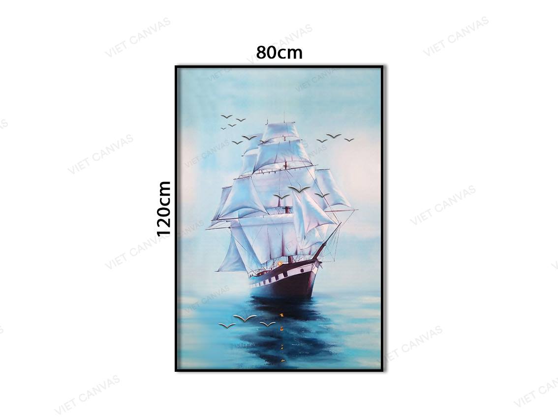 Tranh Thuyền Lớn Ngoài Biển Cả - VZ373