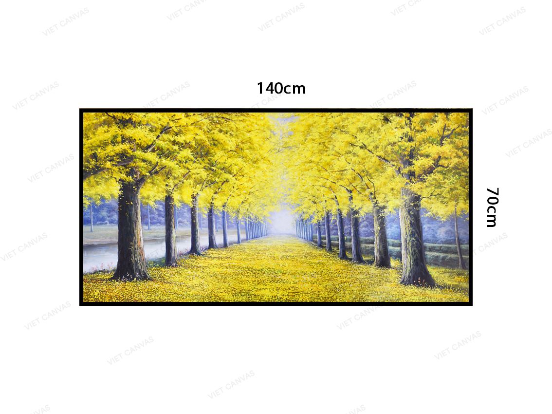 Tranh Con Đường Rợp Lá Vàng - VY041.1