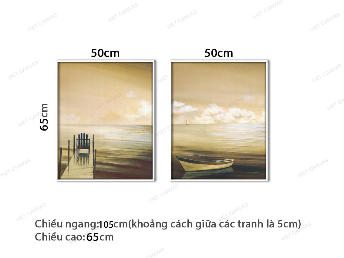 Bộ 2 Tranh Biển Chiều Tà - VZ367