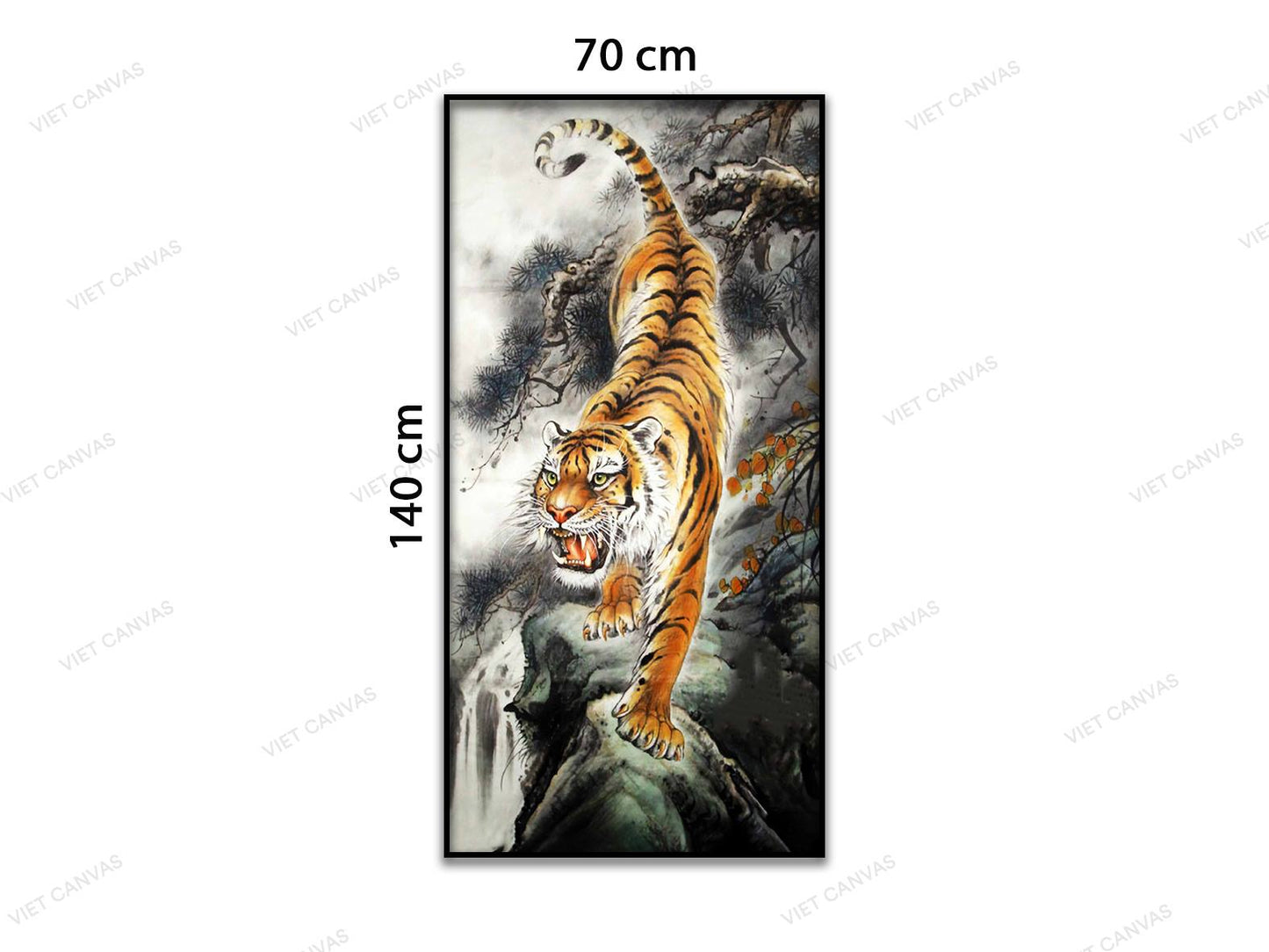 Tranh Con Hổ Dũng Mãnh - VD187