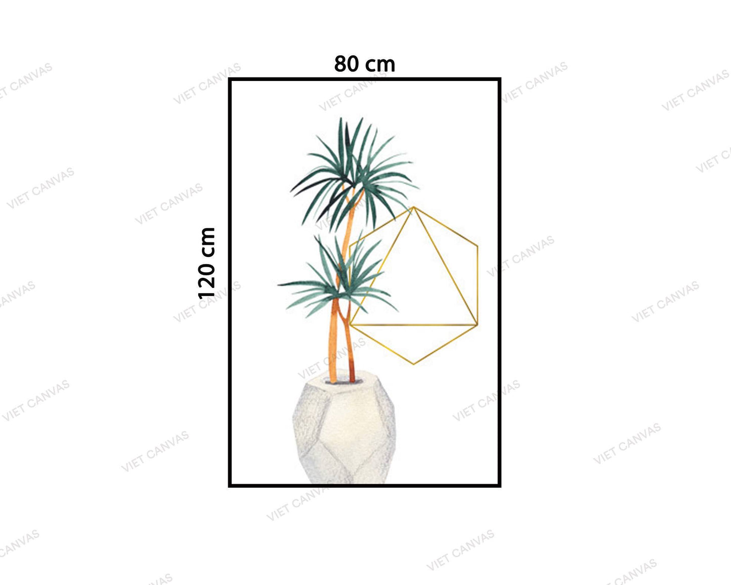 Tranh Chậu Xanh Đơn Giản - VZ933.3