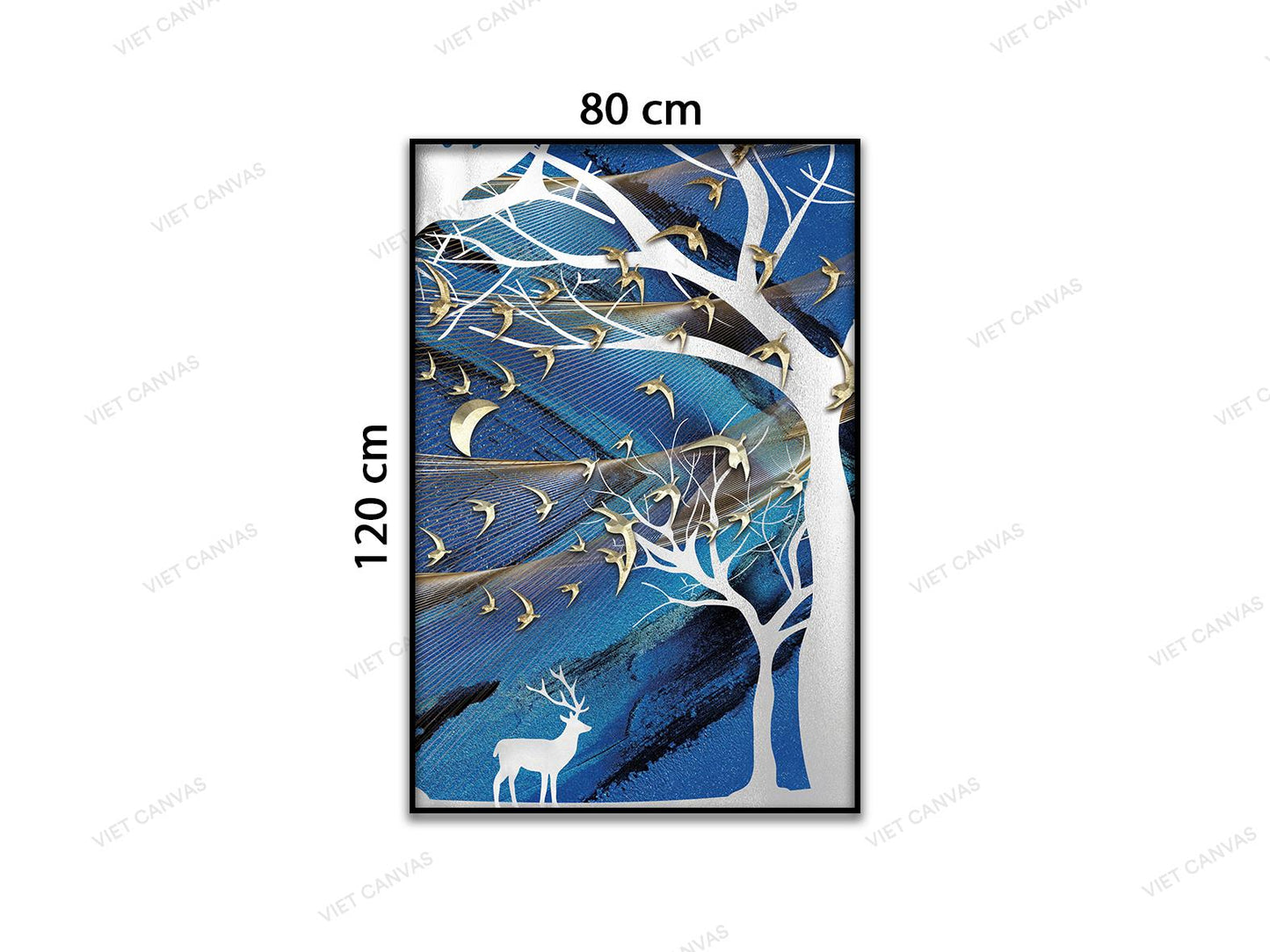 Tranh Nai Bên Gốc Cây - VD272