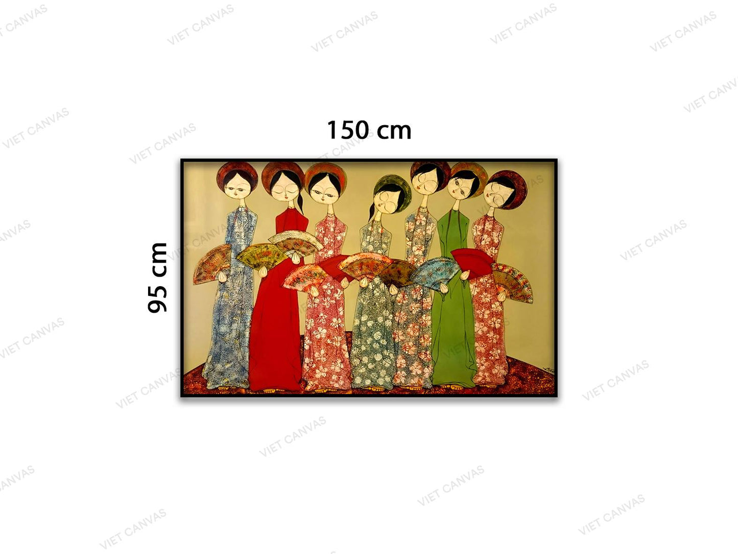 Tranh Những Cô Gái Truyền Thống - VD204