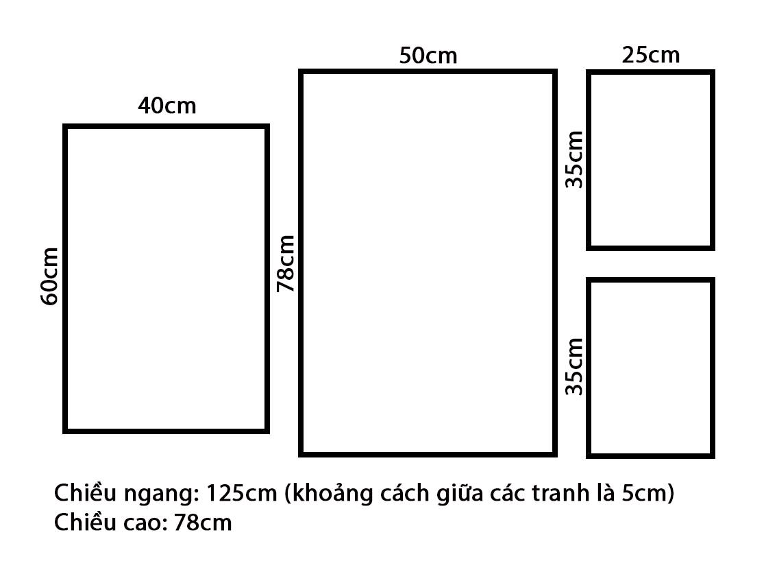 Bộ 4 Tranh Cô Gái Cá Tính Và Quotes - VZ329.1