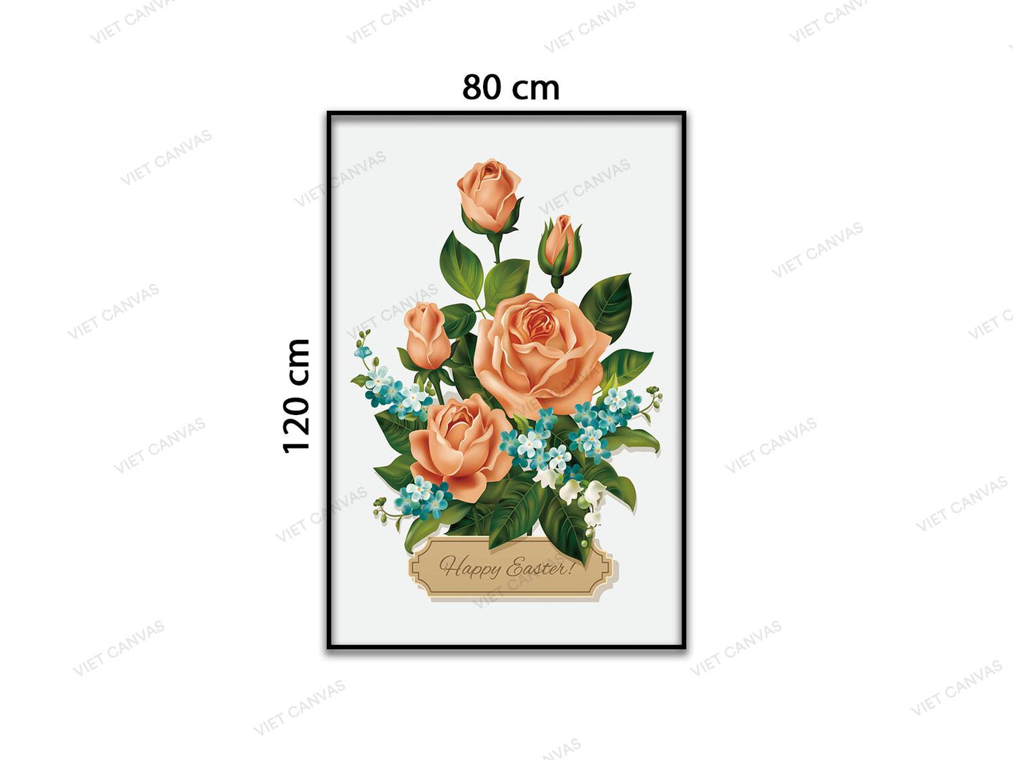 Tranh Giỏ Hoa Hồng - VD421