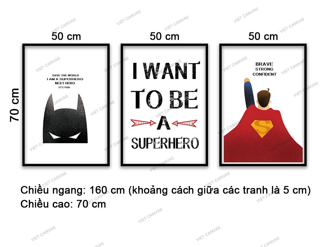 Bộ 3 Tranh Quotes Đơn Giản - VD365