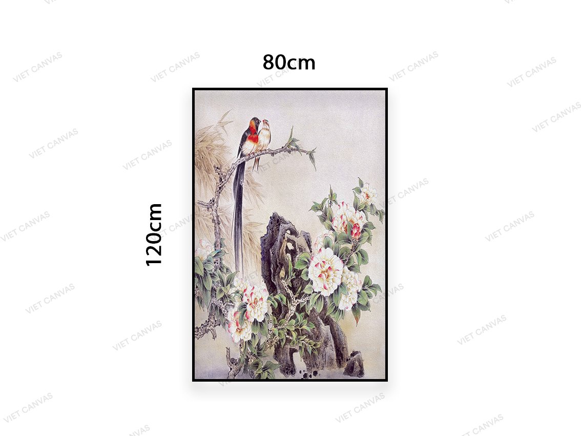 Tranh Chim Và Hoa Tươi Tắn - VC720