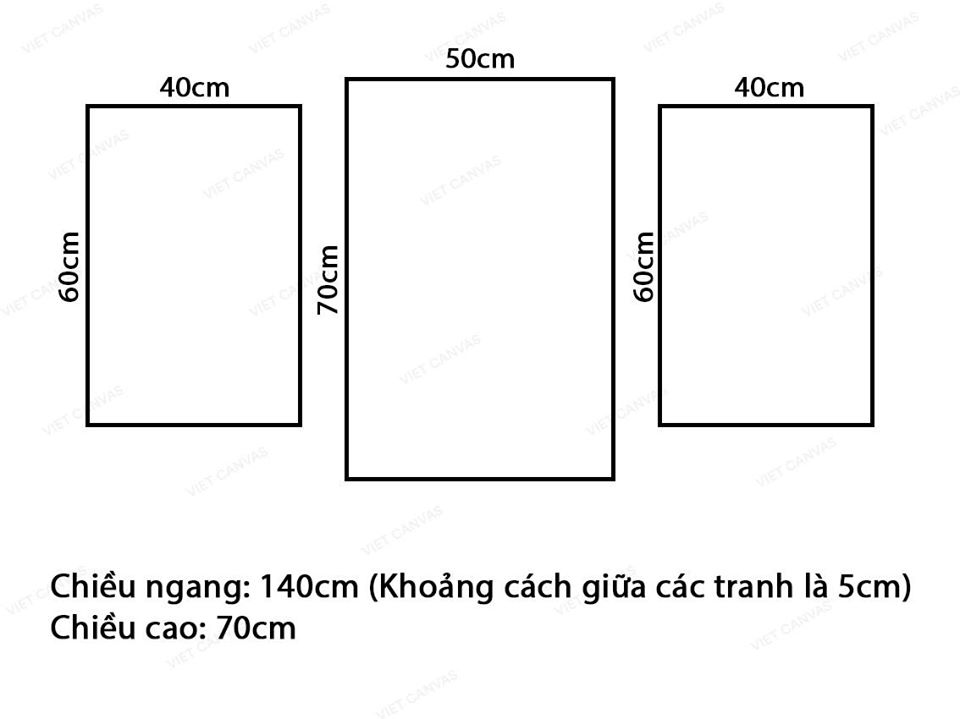 Bộ 3 Tranh Cô Gái, Lá Cây Xanh Và Quotes - VK019.2