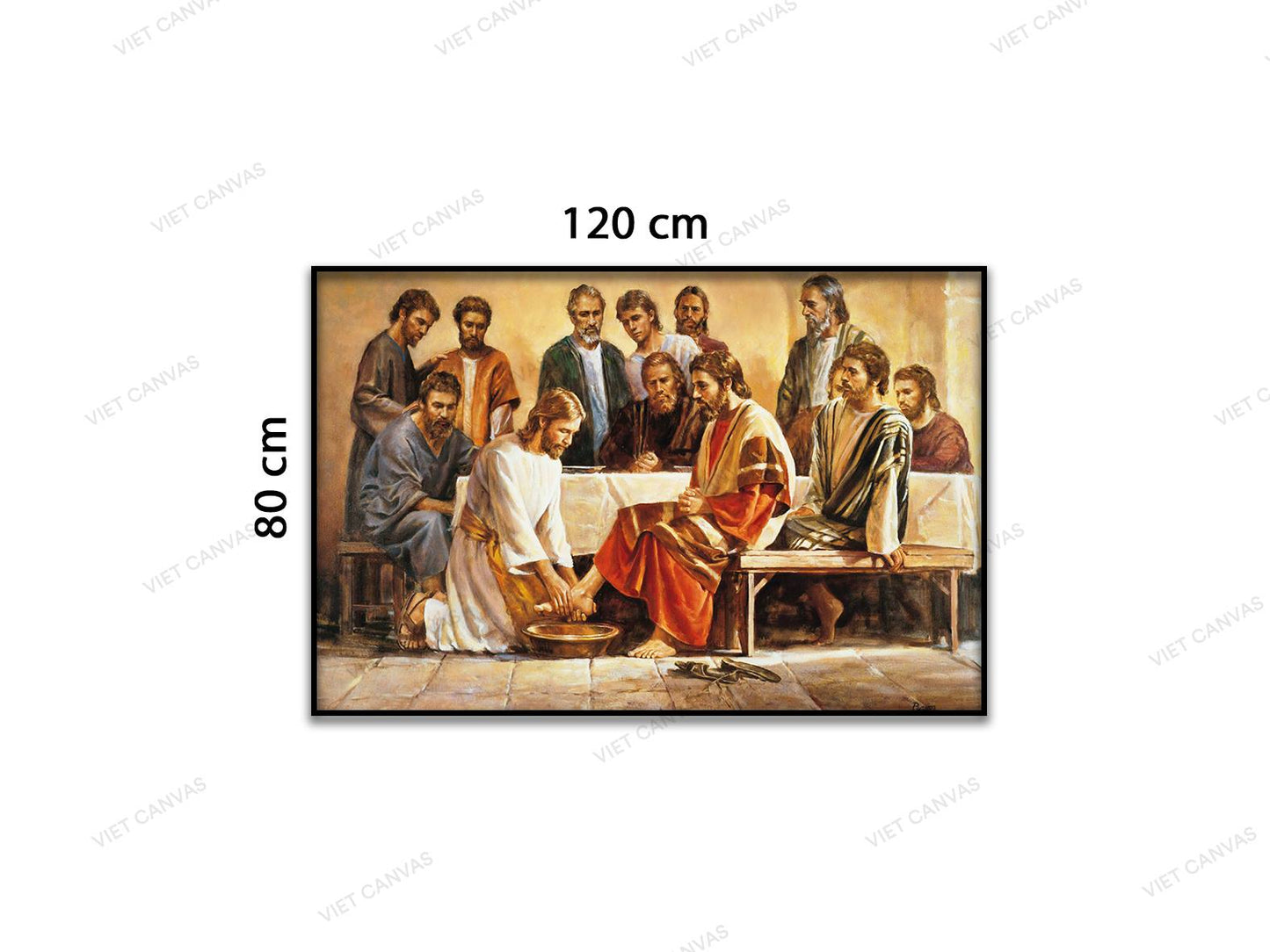 Tranh Chúa Giesu Rửa Chân Cho Các Môn Đệ - VD207