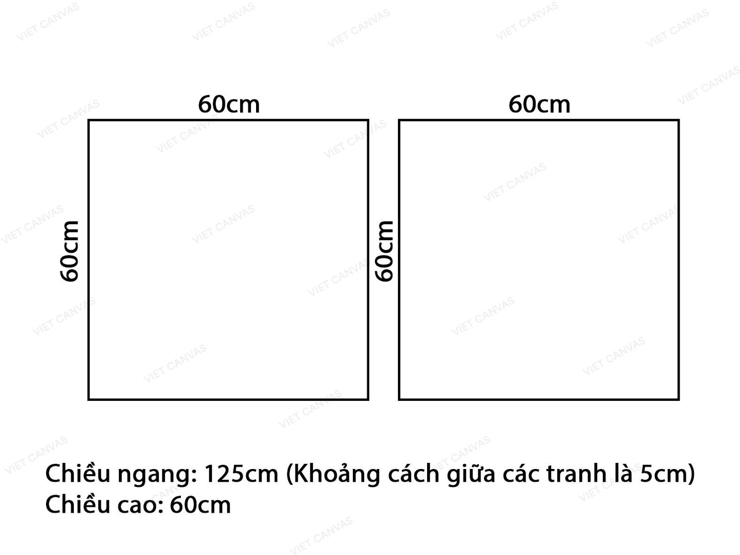 Bộ 2 Tranh Sắc Hoa Ấn Tượng - VZ787.2