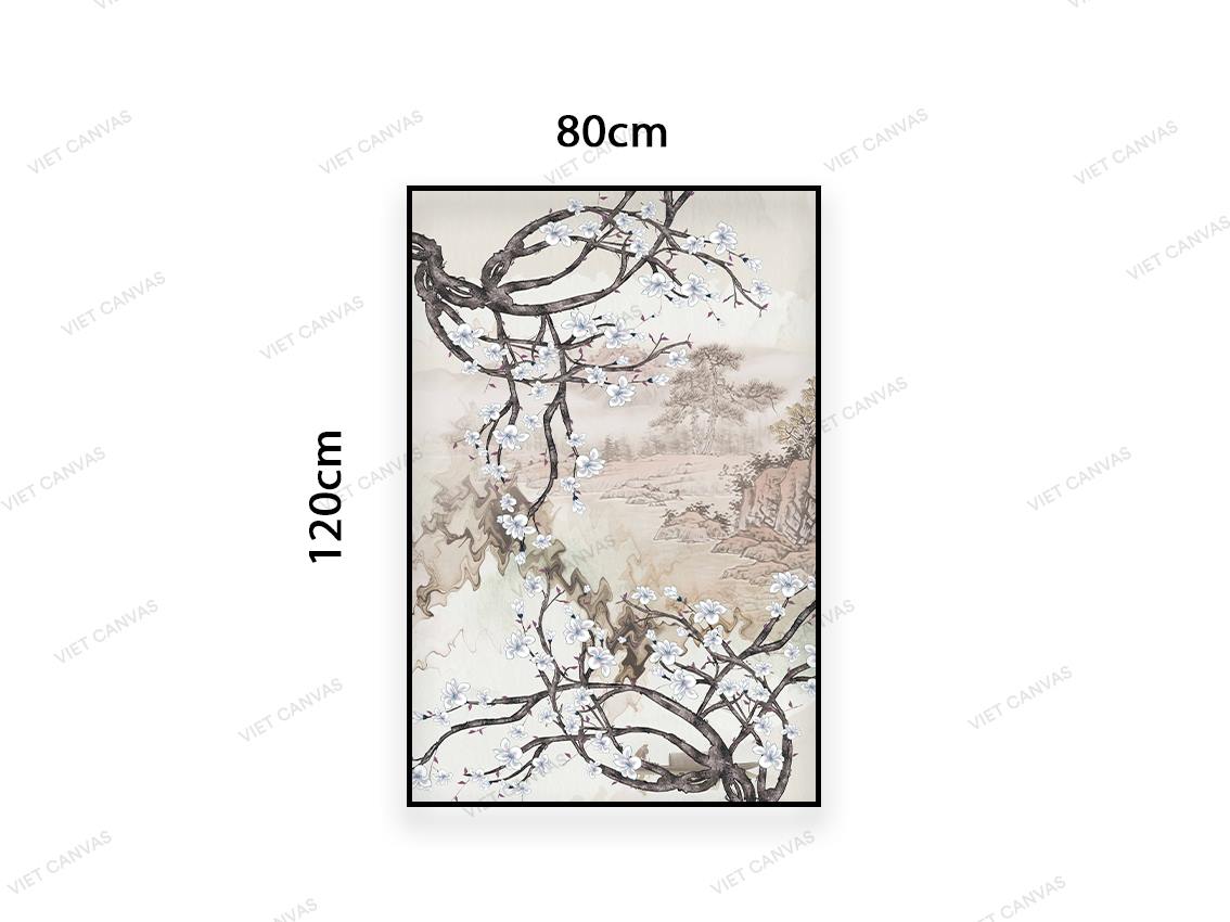 Tranh Hoa Ban Trắng Nở Khắp Rừng - VD311