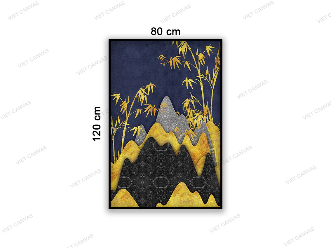 Tranh Tre Trên Đỉnh Núi - VD069