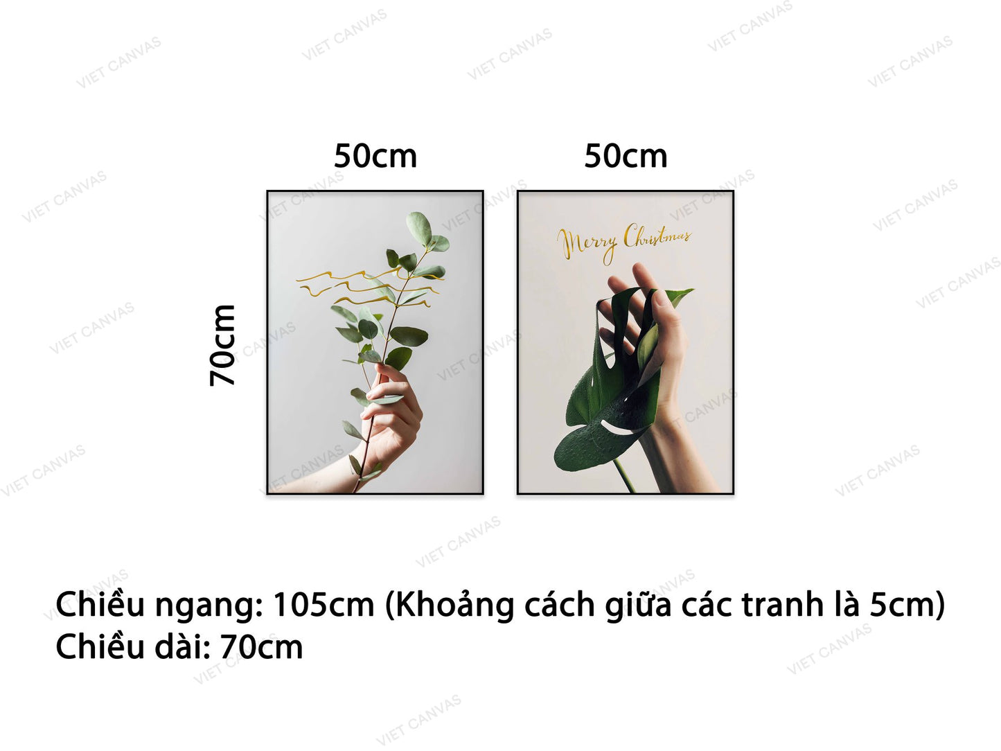 Bộ 2 Tranh Lá Cây Xanh - VD318