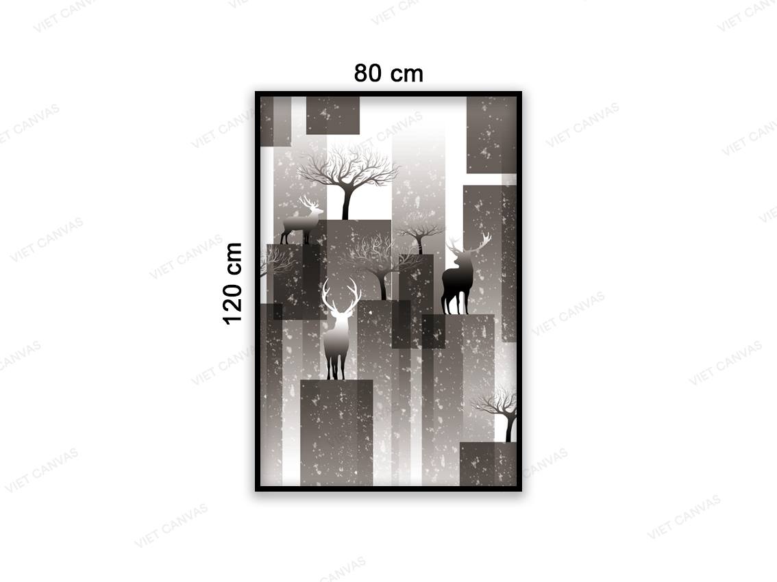 Tranh Hươu Nghệ Thuật - VD071