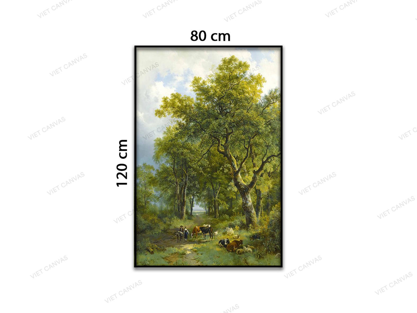 Tranh Khung Cảnh Thiên Nhiên Xanh Mát - VD124
