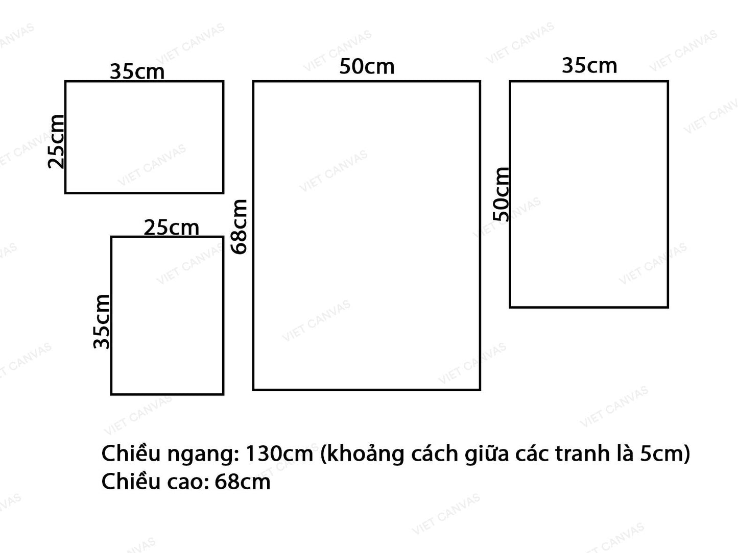 Bộ 4 Tranh Khu Phố Với Những Chiếc Lá Và Quotes - VK181.2
