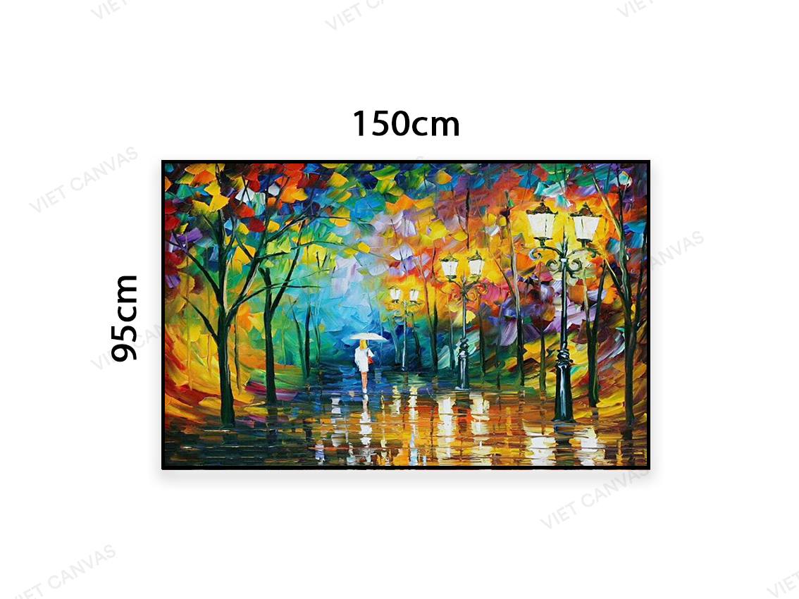 Tranh Cô Gái Dưới Rừng Cây Sắc Màu - VD323