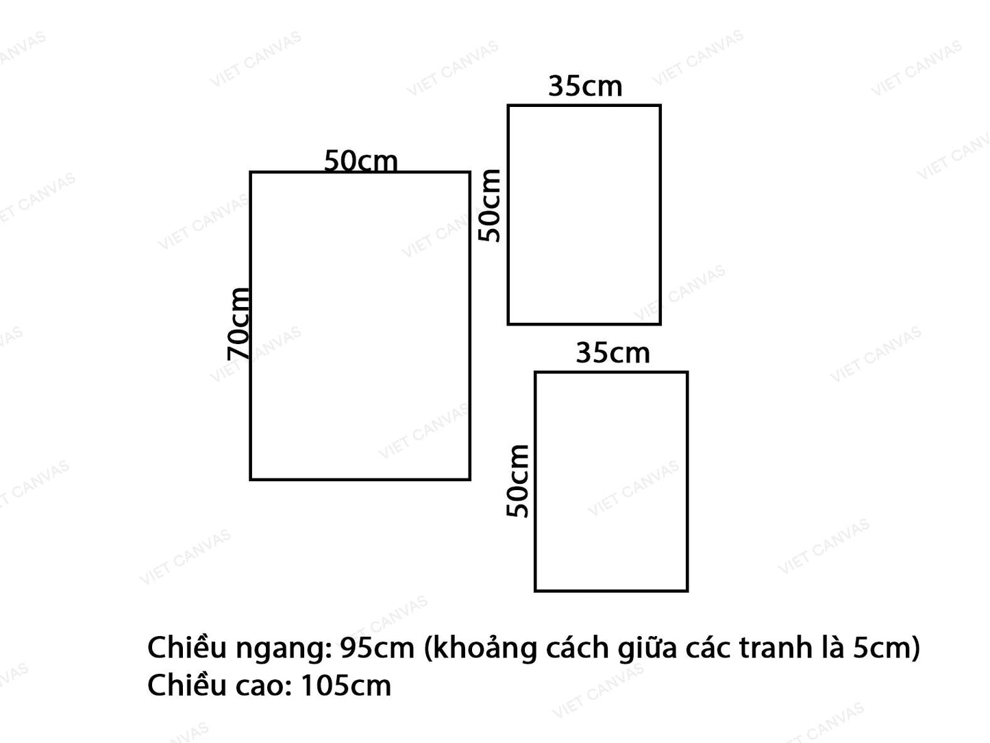 Bộ 3 Tranh Cành Lá Cây Và Quotes - VK181.3