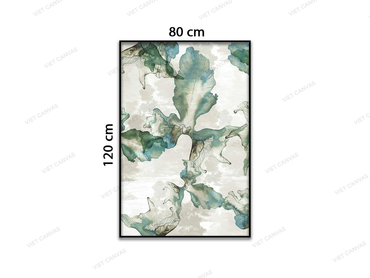 Tranh Trừu Tượng Xanh Trắng - VD224
