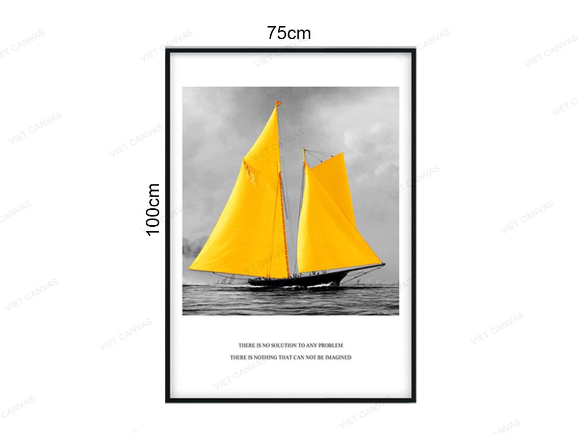 Tranh Chiếc Thuyền Màu Vàng - VZ320.4