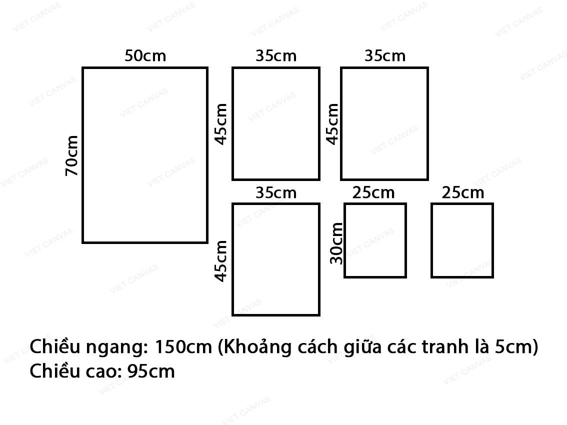 Bộ 6 Tranh Gấu Và Những Người Bạn - VK028
