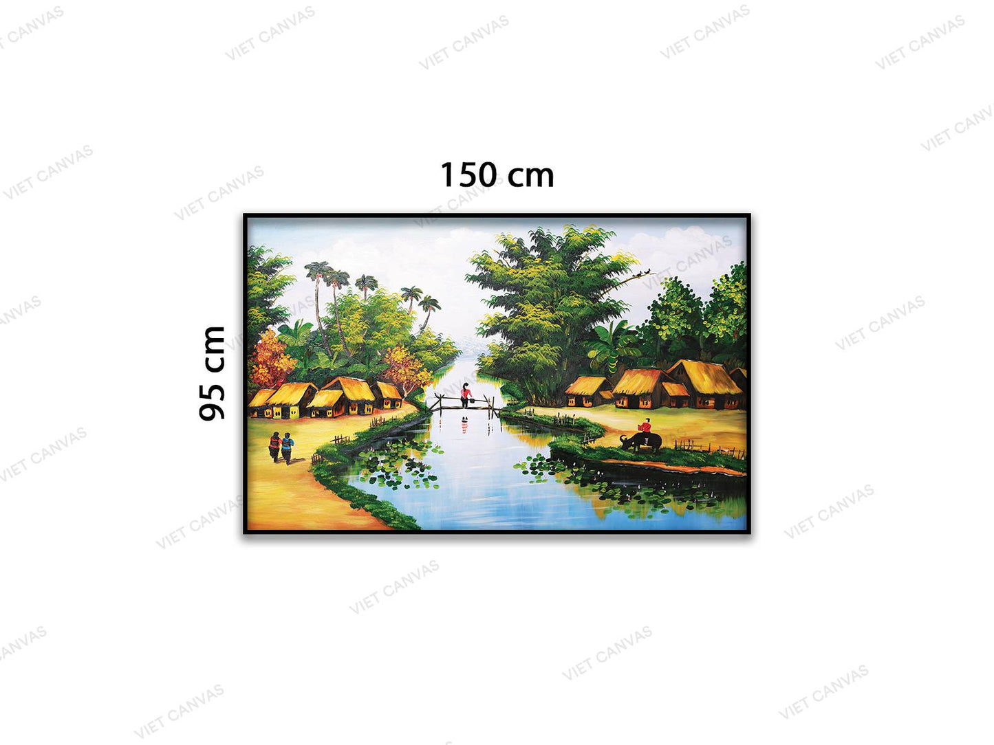 Tranh Khung Cảnh Chiều Nơi Làng Quê - VD192