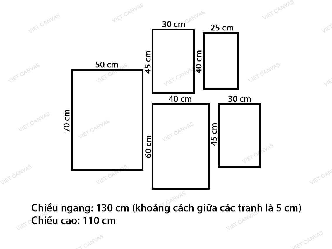 Bộ 5 Tranh Hươu Và Quotes - VQ194.1
