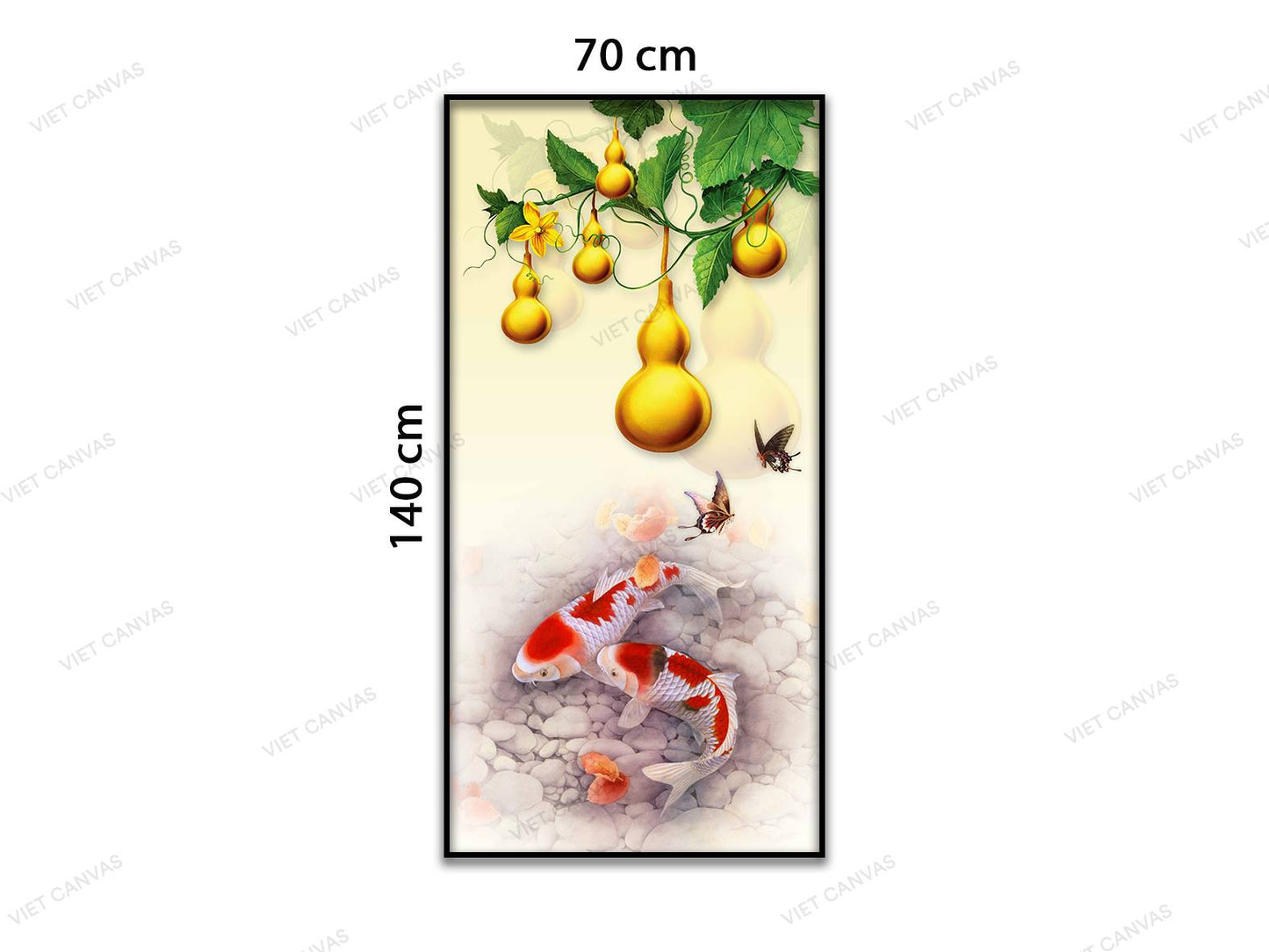 Tranh Cá Chép Và Hồ Lô Vàng - VC556