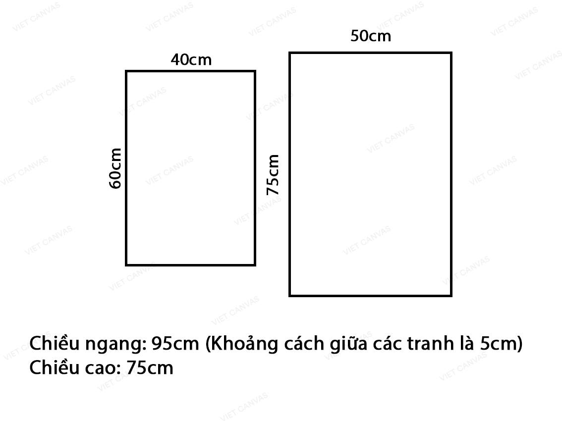 Bộ 2 Tranh Cây Cối Và Quotes - VZ090.2