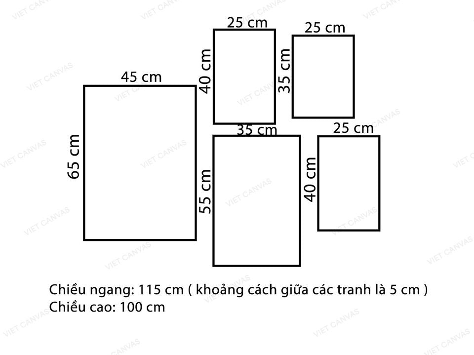 Bộ 5 Tranh Động Vật Đáng Yêu - VZ097.1