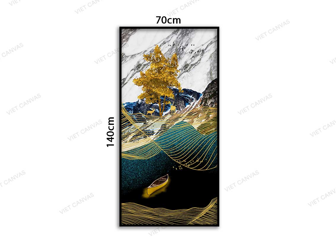 Tranh Hươu Dưới Cây Lá Vàng - VD045