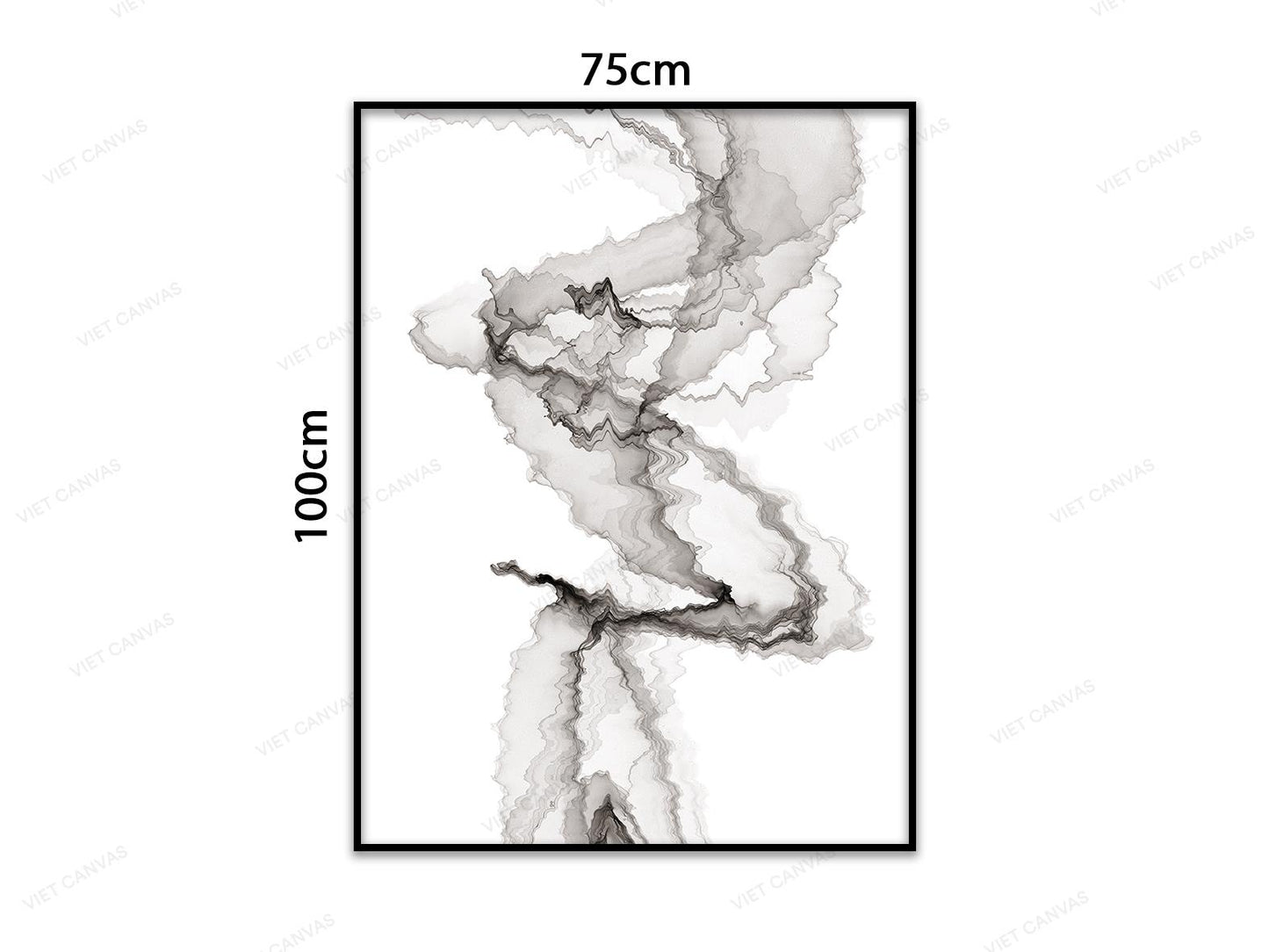 Tranh Dải Màu Đen Huyền Ảo - VD407