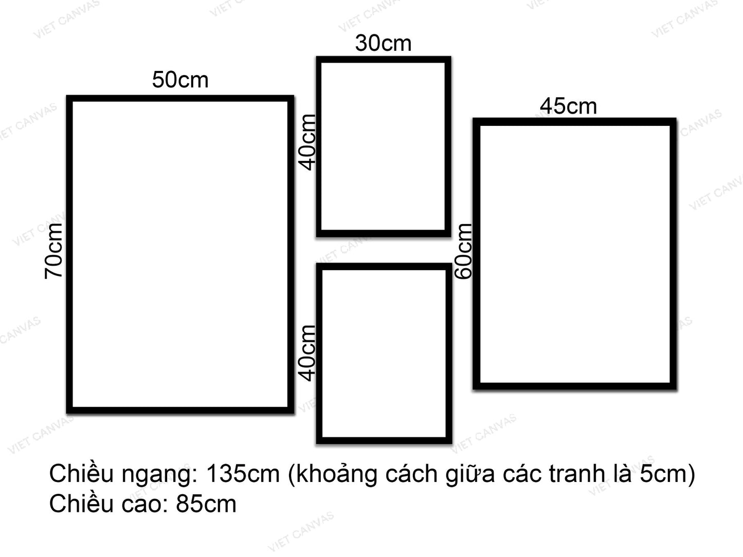Bộ 4 Tranh Chú Chim Và Quotes - VZ049.1