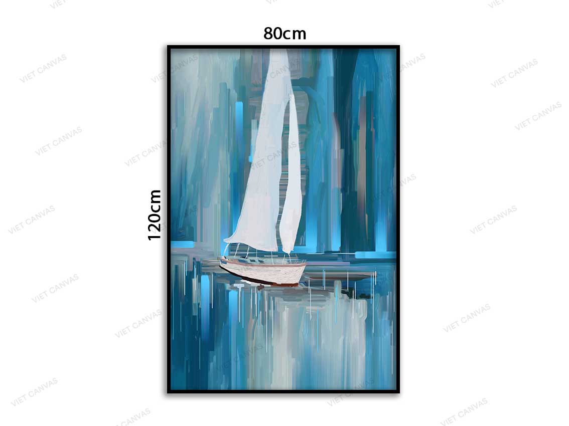 Tranh Chiếc Thuyền Trừu Tượng - VD018