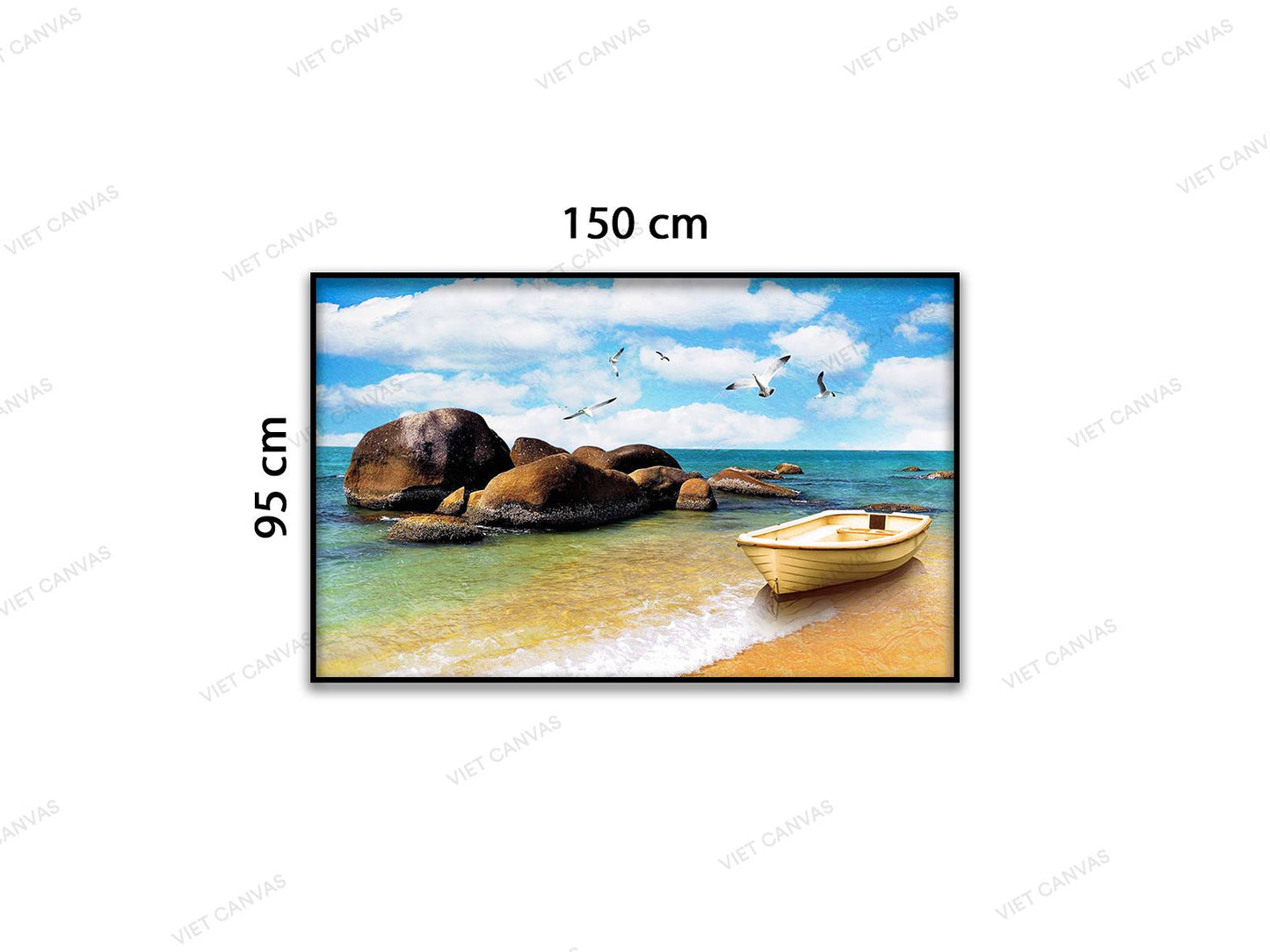 Tranh Bình Yên Bên Bãi Biển - VD409