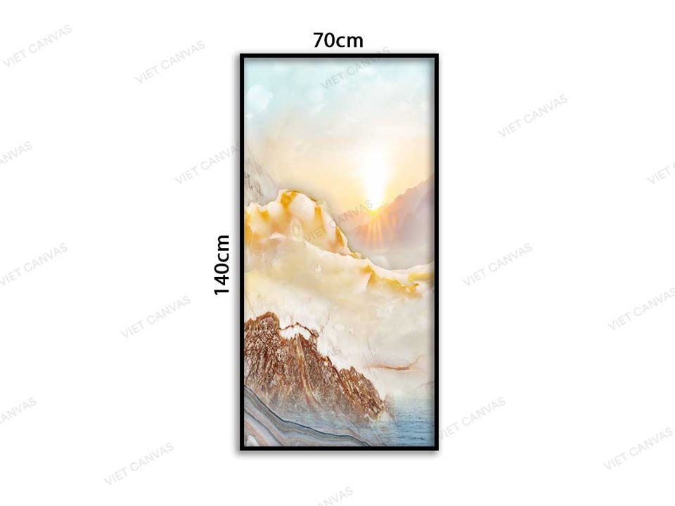 Tranh Núi Đồi Dưới Ánh Hoàng Hôn - VD009