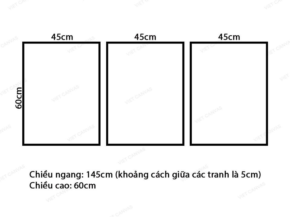 Bộ 3 Tranh Những Chú Gấu Đáng Yêu - VZ093.1