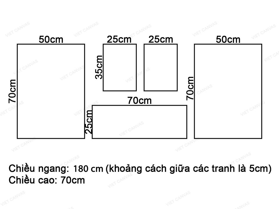 Bộ 5 Tranh Hoa Lá, Bướm Và Hươu - VZ305