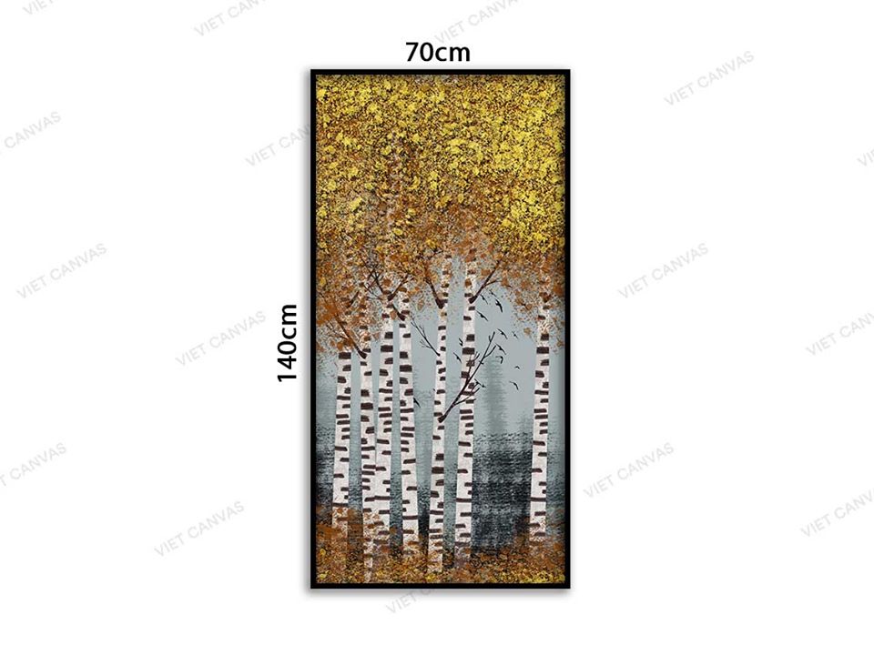 Tranh Rừng Cây Lá Rợp Vàng - VD049