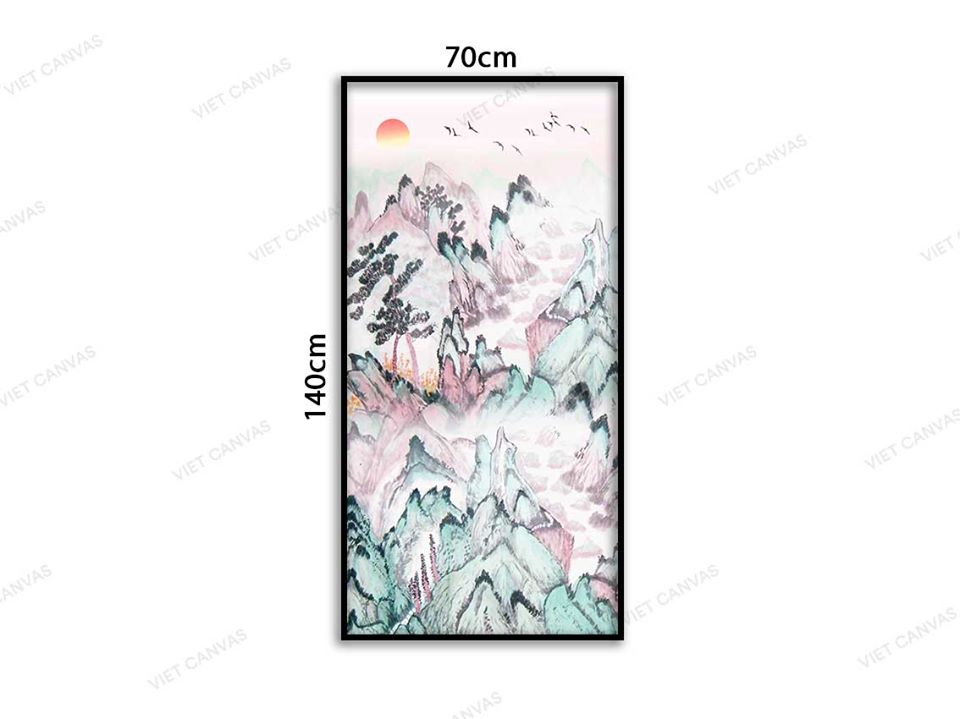 Tranh Phong Cảnh Núi Rừng Hùng Vĩ - VD005