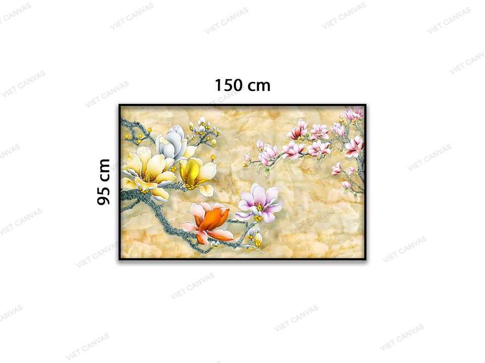 Tranh Những Nhành Hoa Khoe Sắc - VD411